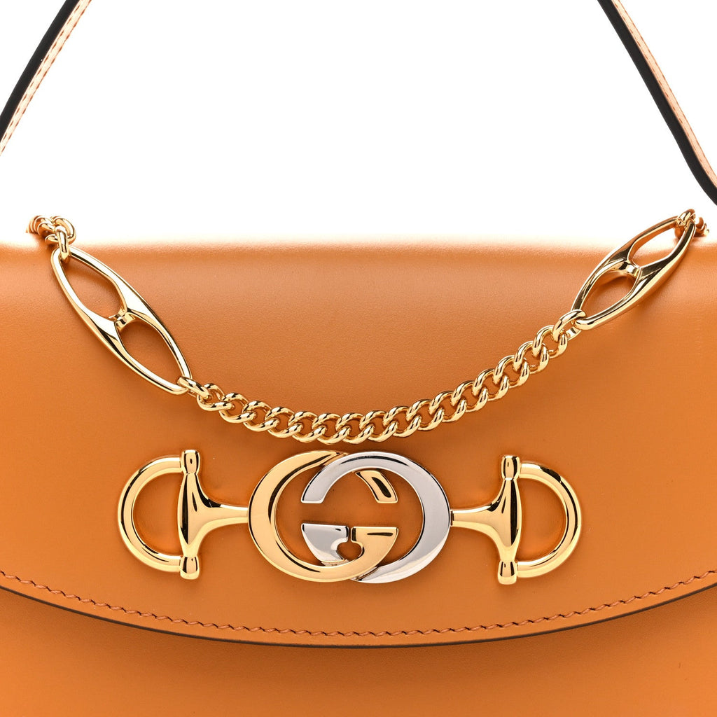 Gucci Shibuya Calfskin Mini Zumi Shoulder Bag Sun Oil