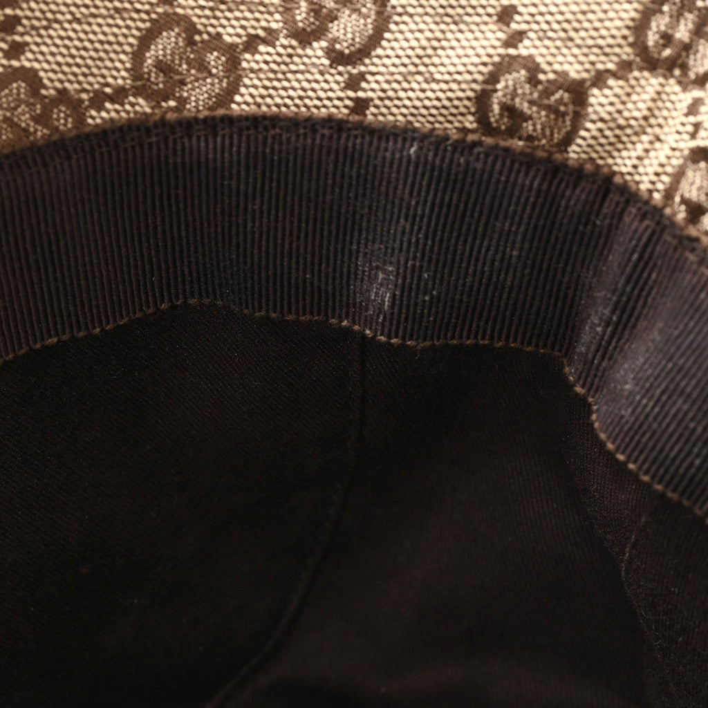 Gucci Monogram Web Bucket Hat M Brown