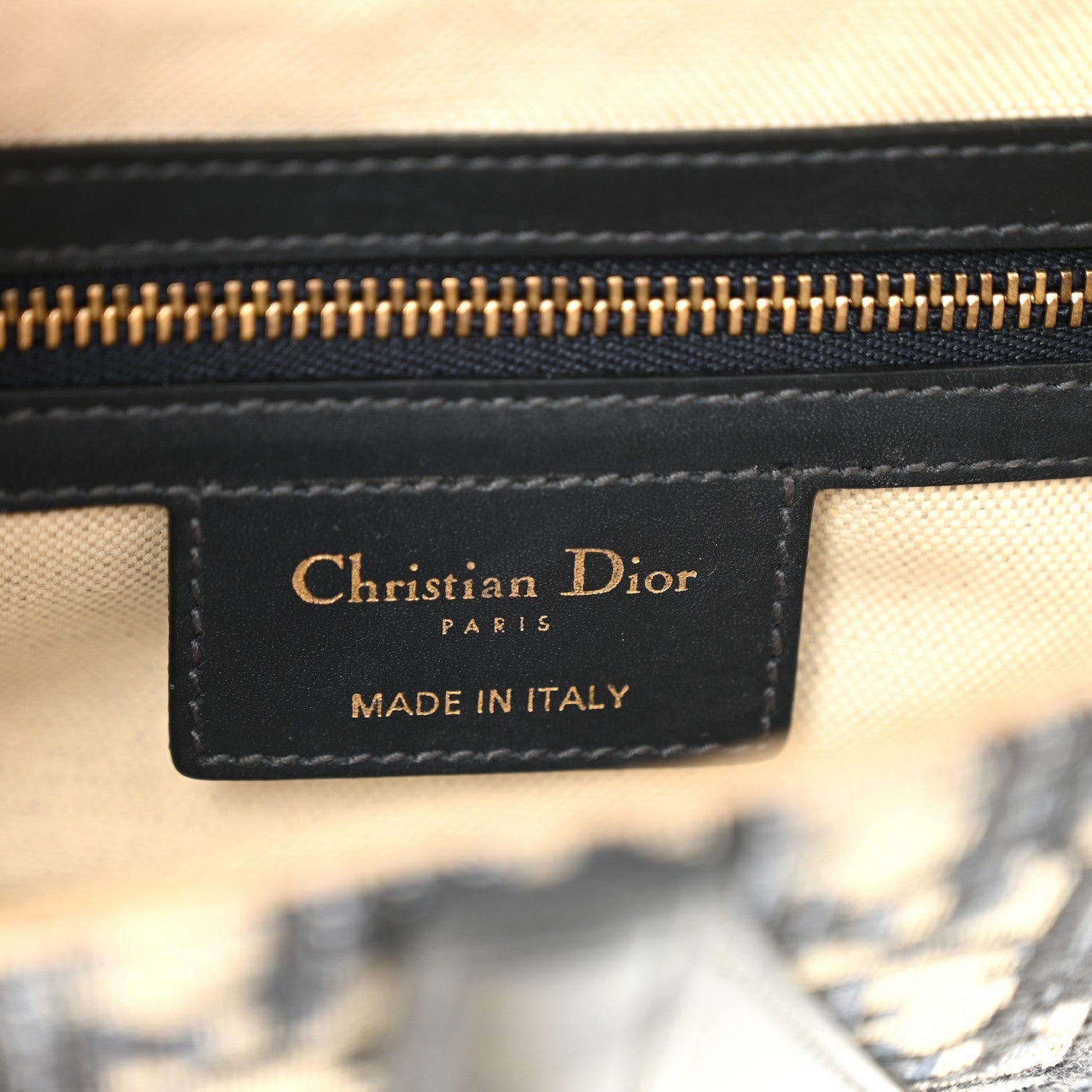 Christian Dior Oblique Saddle Bag Blue
