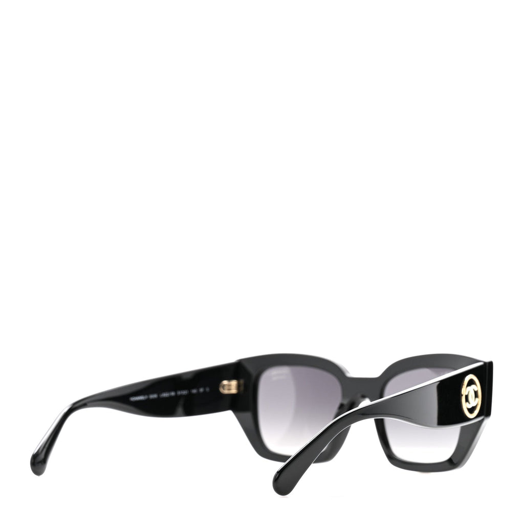 Acetate Polarized Square Sunglasses 5506 Black