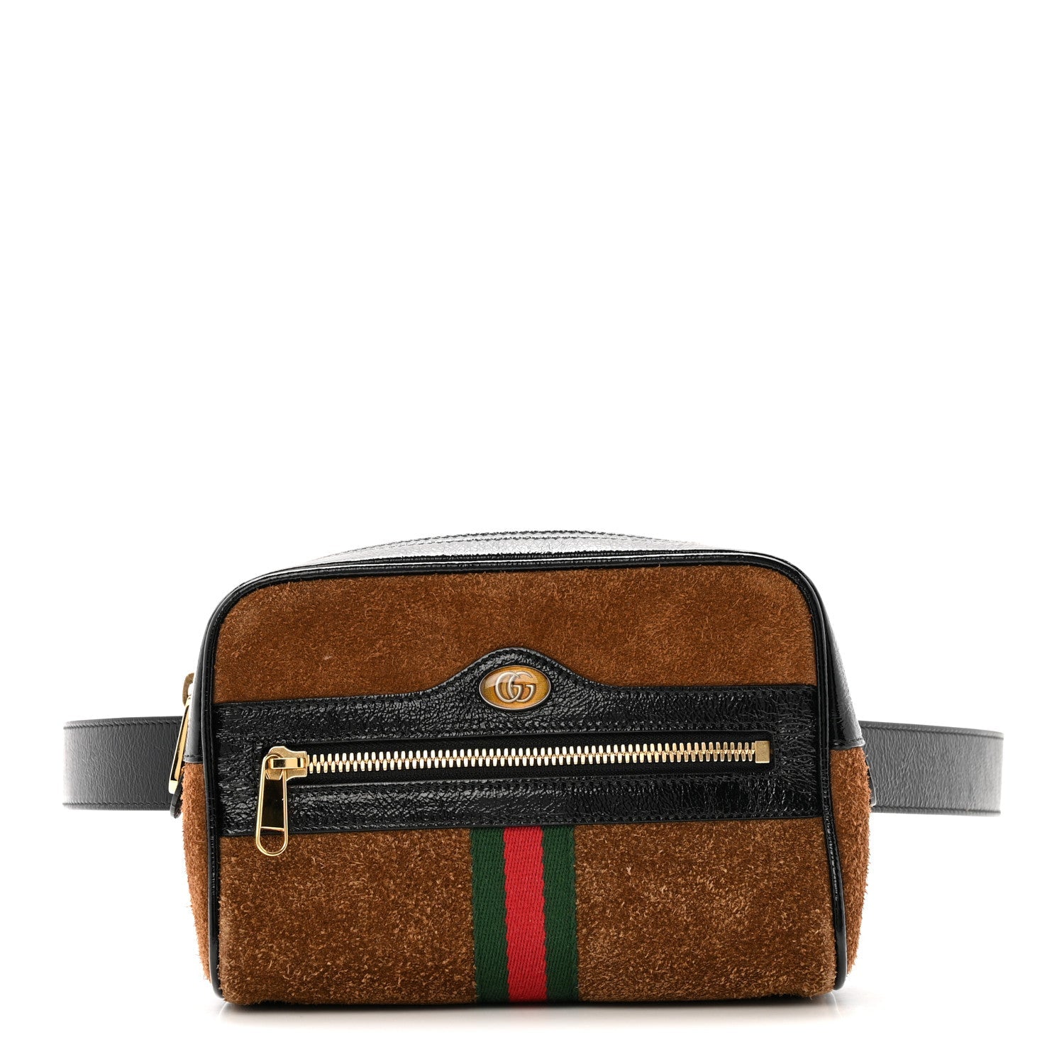 Gucci Suede Small Ophidia Belt Bag 85 34 Brown