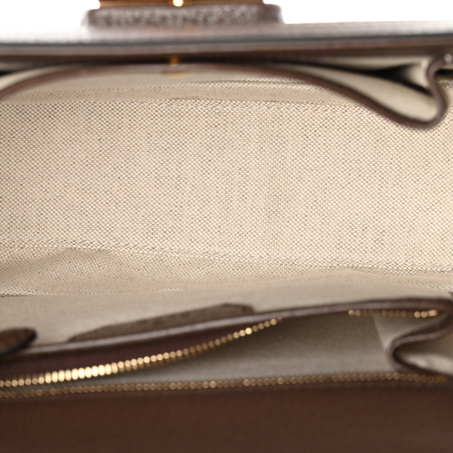 Gucci GG Supreme Monogram Studded Calfskin Centum Medium Bamboo 1947 Top Handle Bag Beige Ebony Multicolor