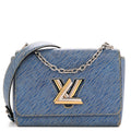Louis Vuitton Epi Twist Shoulder Bag MM Denim Light