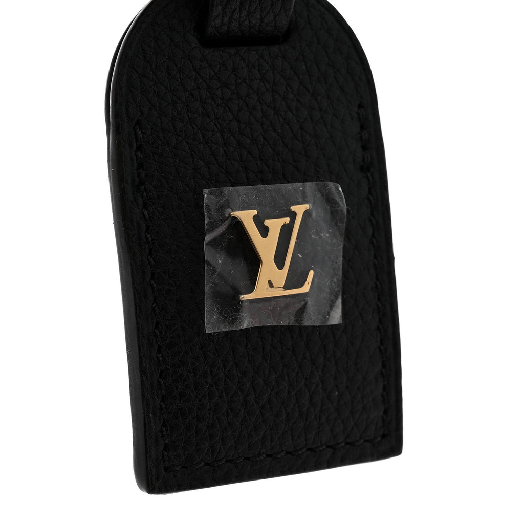 Louis Vuitton Calfskin City Steamer Luggage Tag Black
