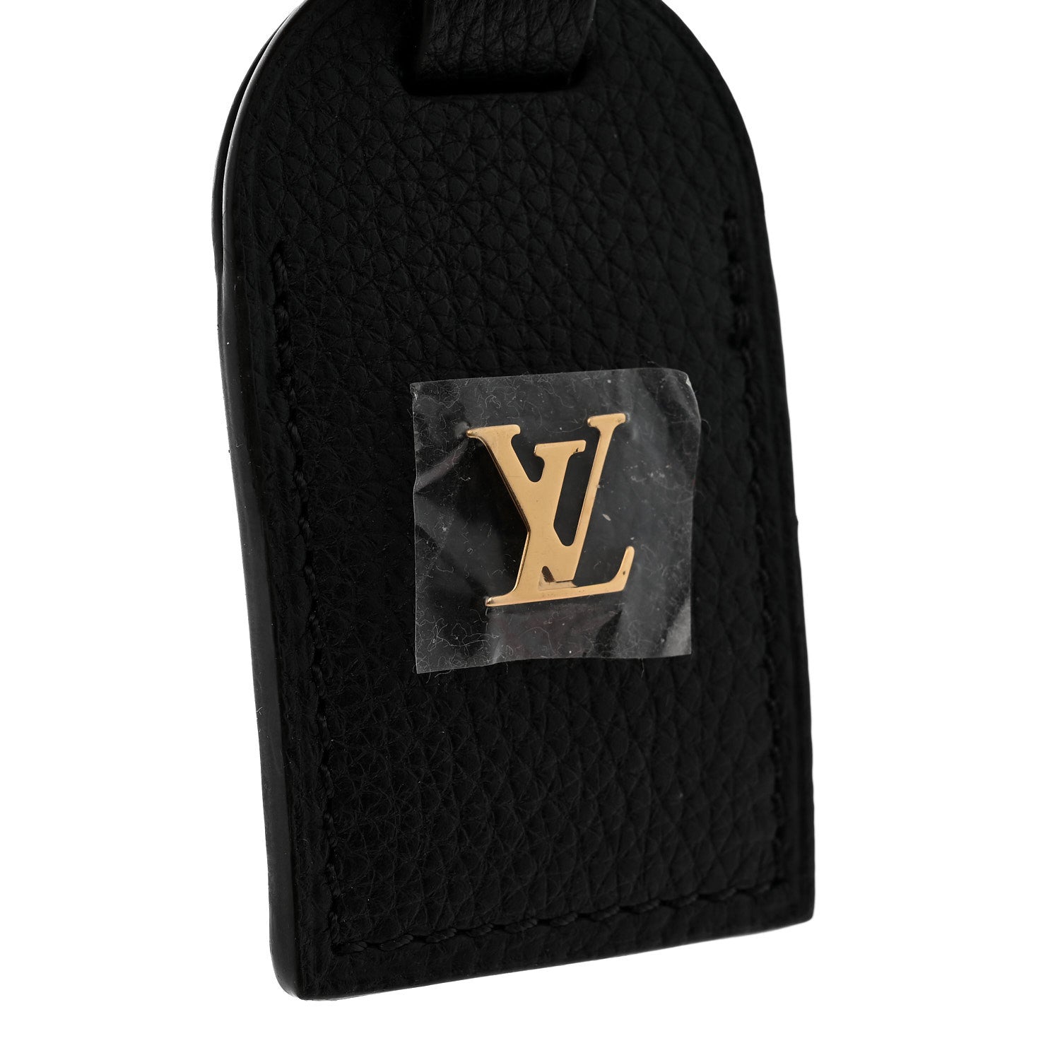 Louis Vuitton Calfskin City Steamer Luggage Tag Black