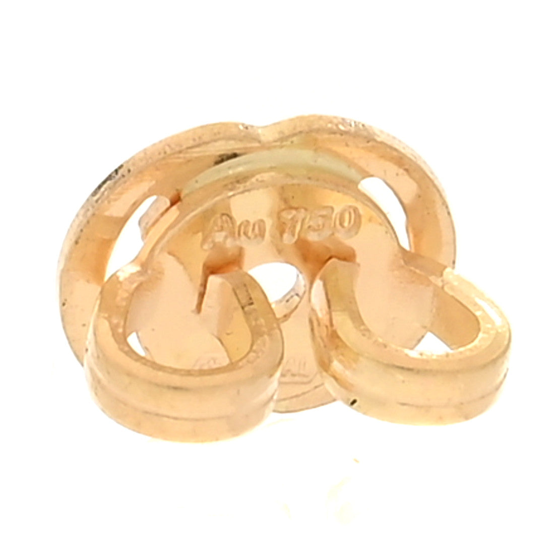 Gucci 18K Yellow Gold Green Tourmaline Interlocking G Earrings 49/4.75