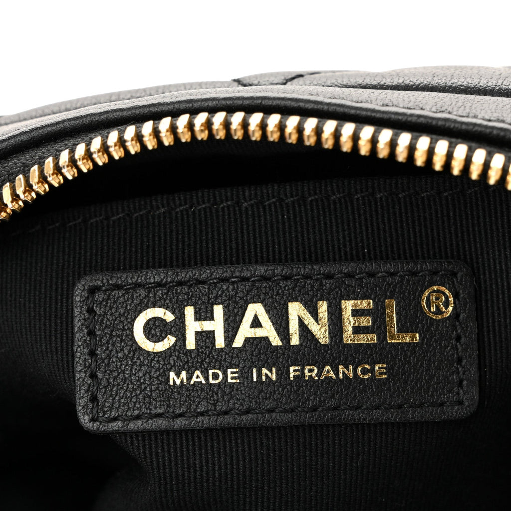 Chanel Calfskin Quilted Small Camera Case Black