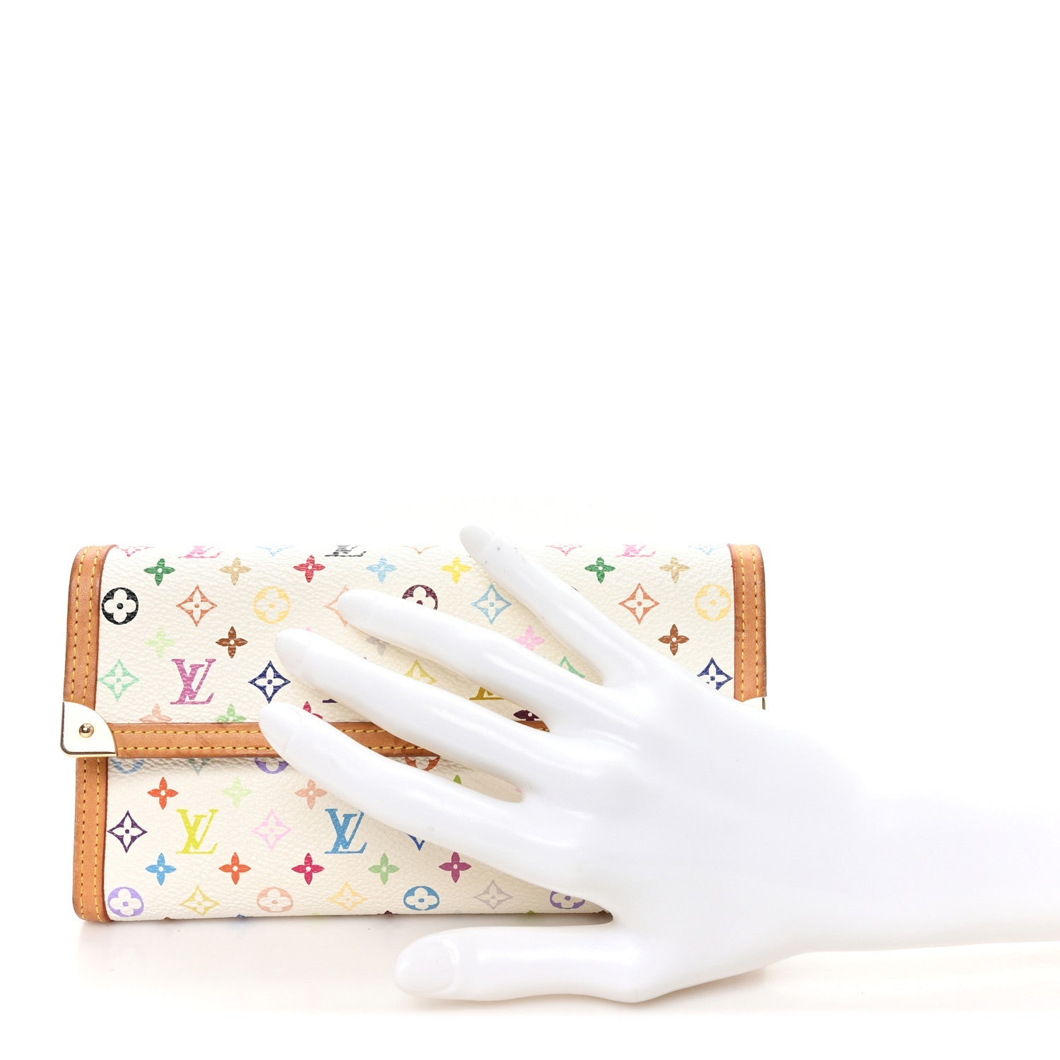 Louis Vuitton Monogram Multicolor Porte Tresor International Wallet White