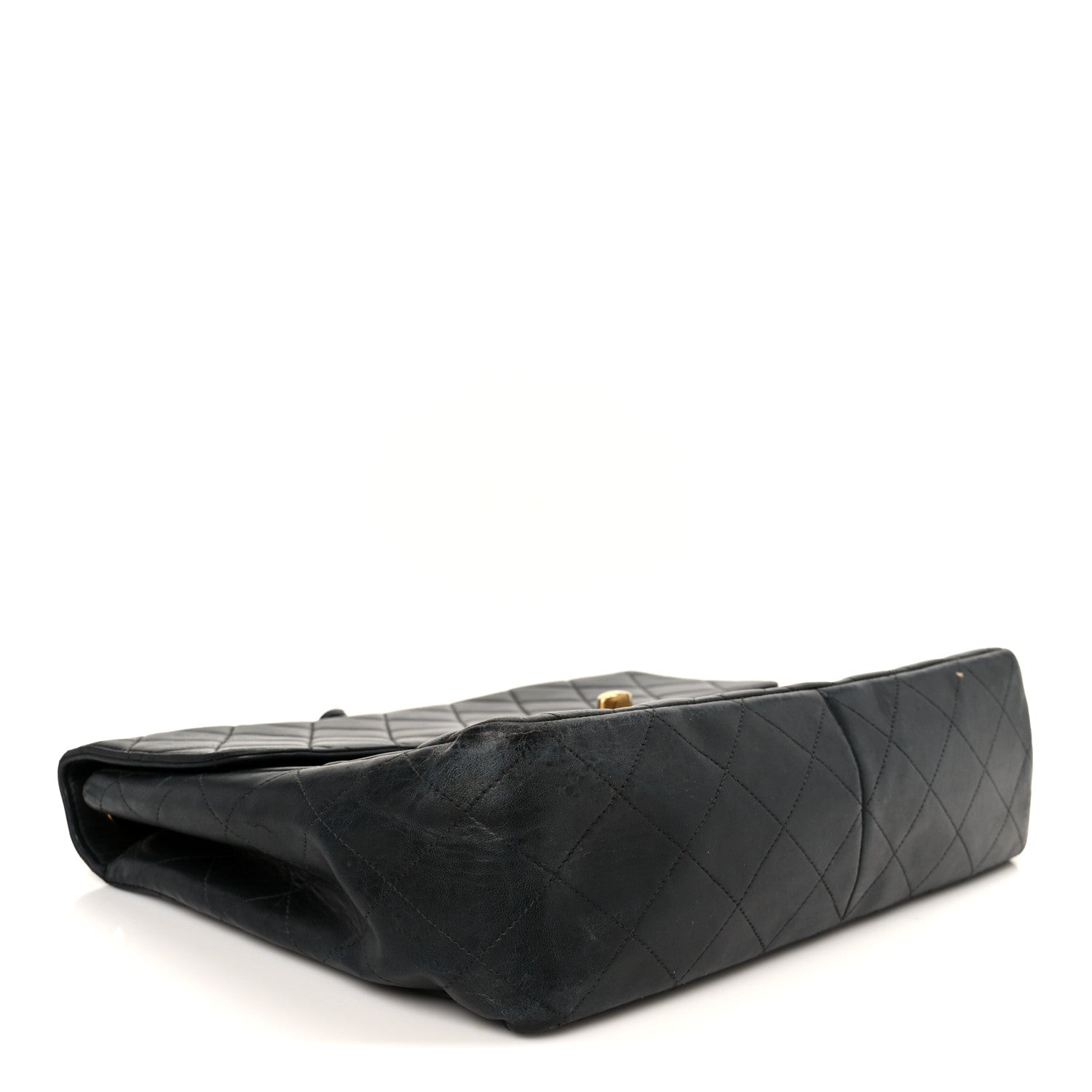 Chanel Lambskin Quilted XL Jumbo Single Flap Black