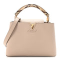 Louis Vuitton Taurillon Snakeskin Capucines BB Galet
