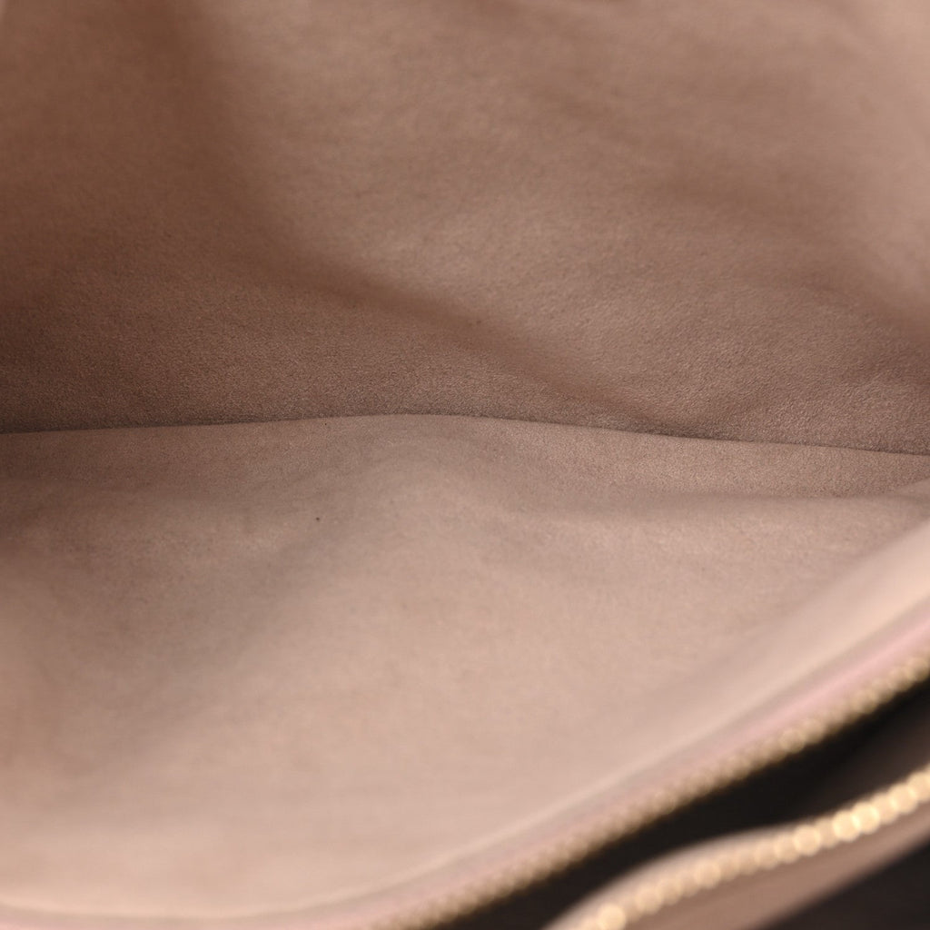 Louis Vuitton Lambskin Embossed Monogram Coussin PM Black
