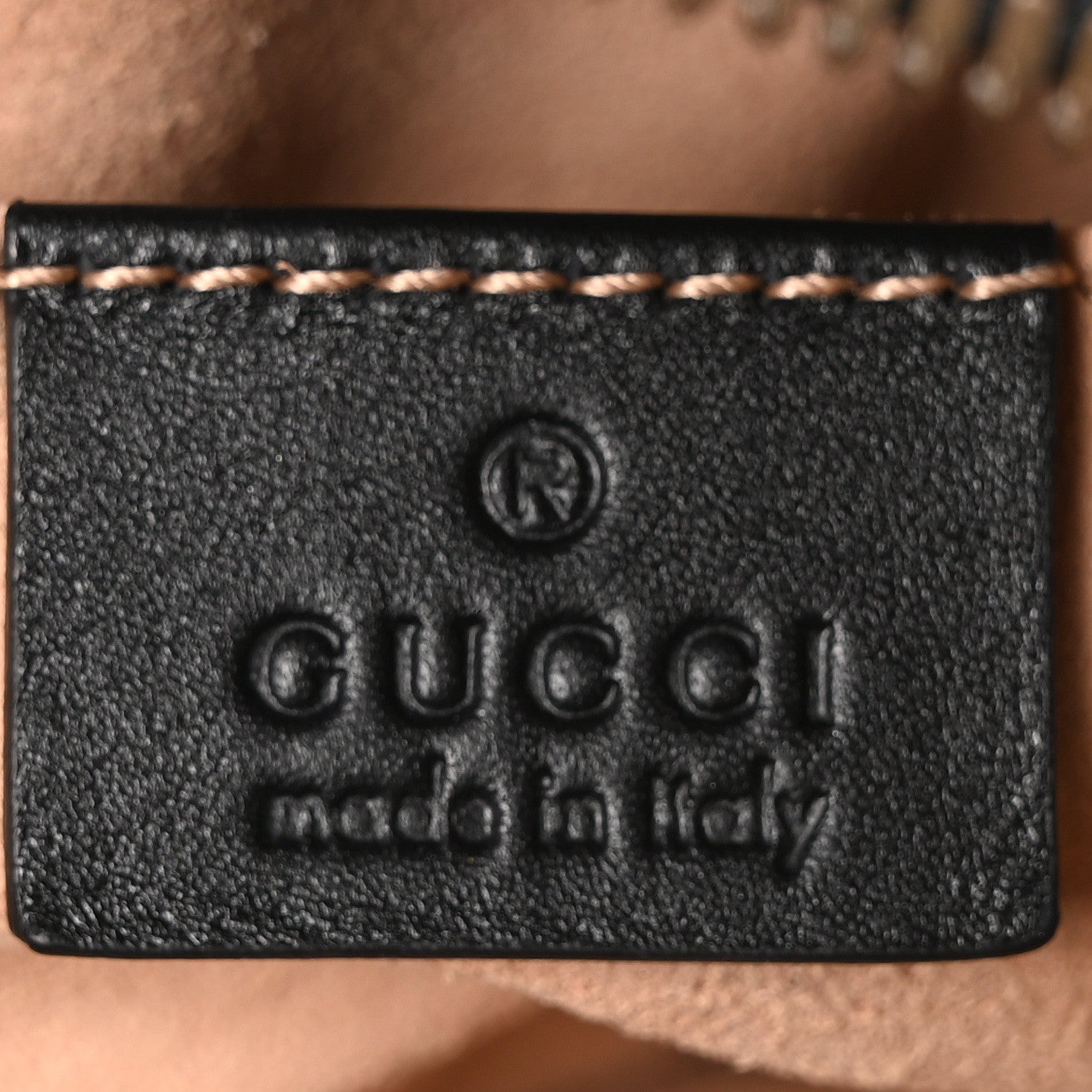 Gucci Calfskin Matelasse GG Marmont Belt Bag 95 38 Black