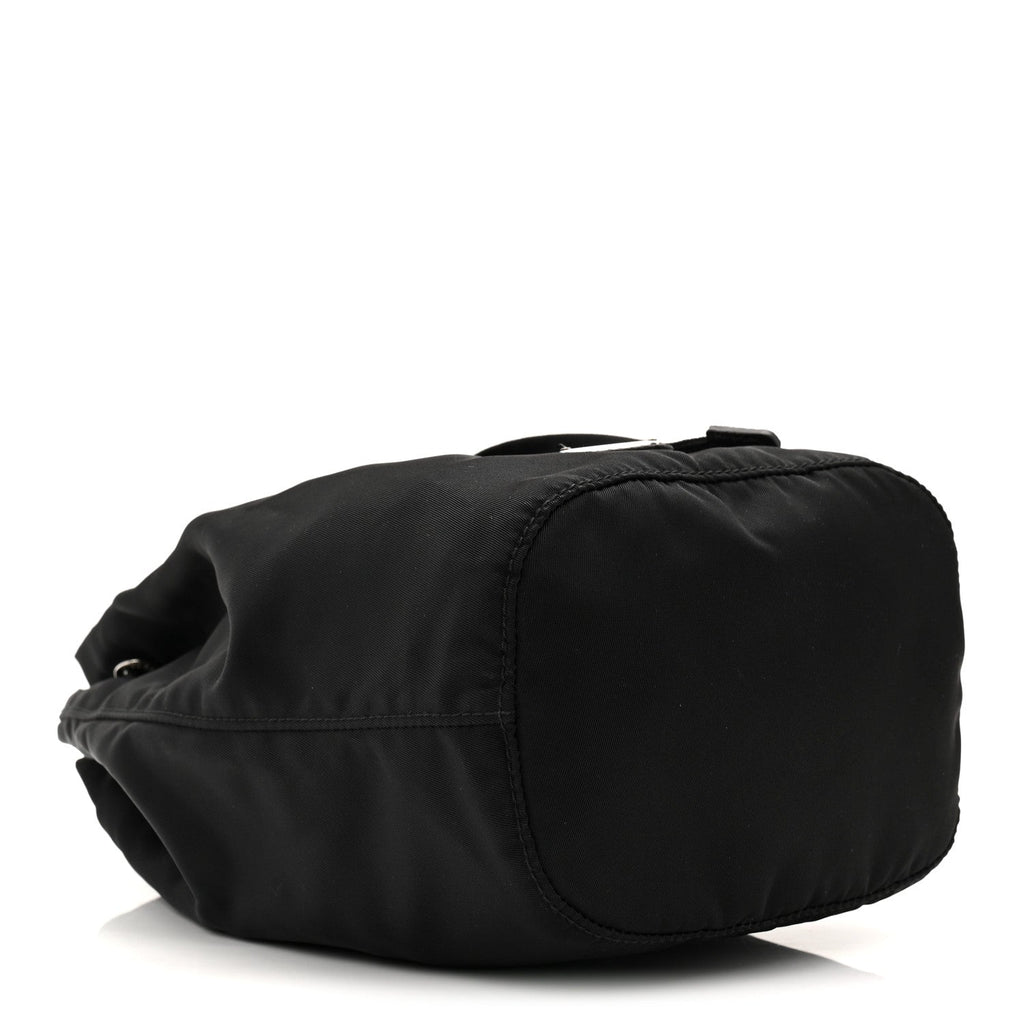 Prada Nylon Vela Drawstring Pouch Black