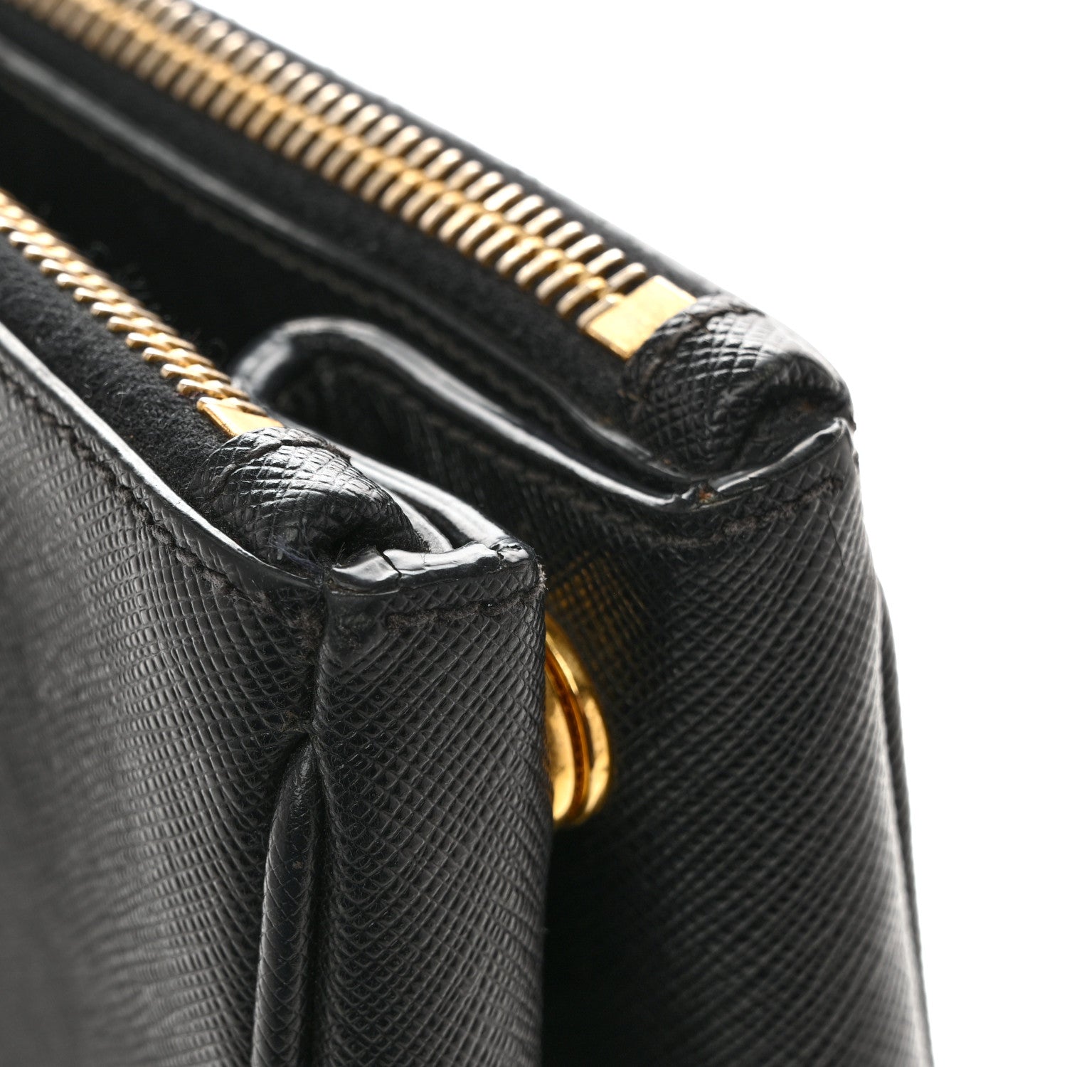 Prada Saffiano Lux Medium Galleria Double Zip Tote Black