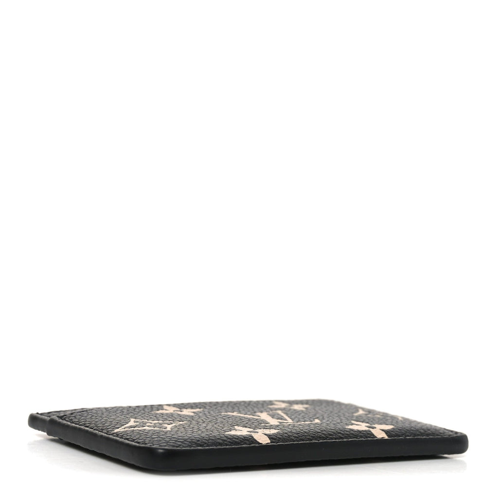Louis Vuitton Empreinte Monogram Giant Card Holder Black Beige