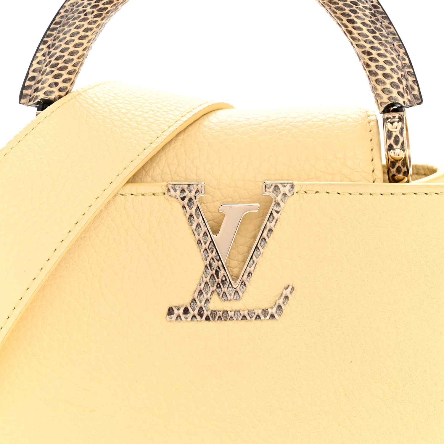 Louis Vuitton Taurillon Snakeskin Mini Capucines Banane