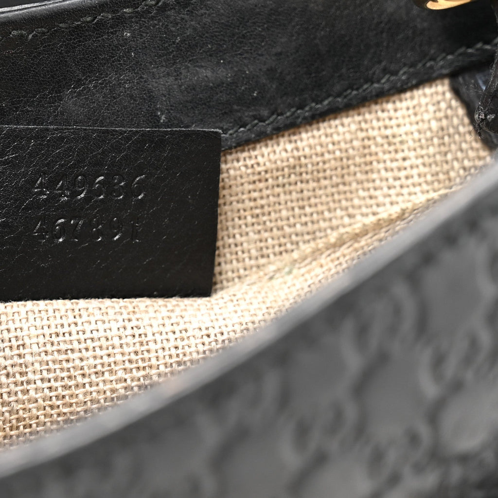 Gucci Microguccissima Mini Emily Chain Shoulder Bag Black