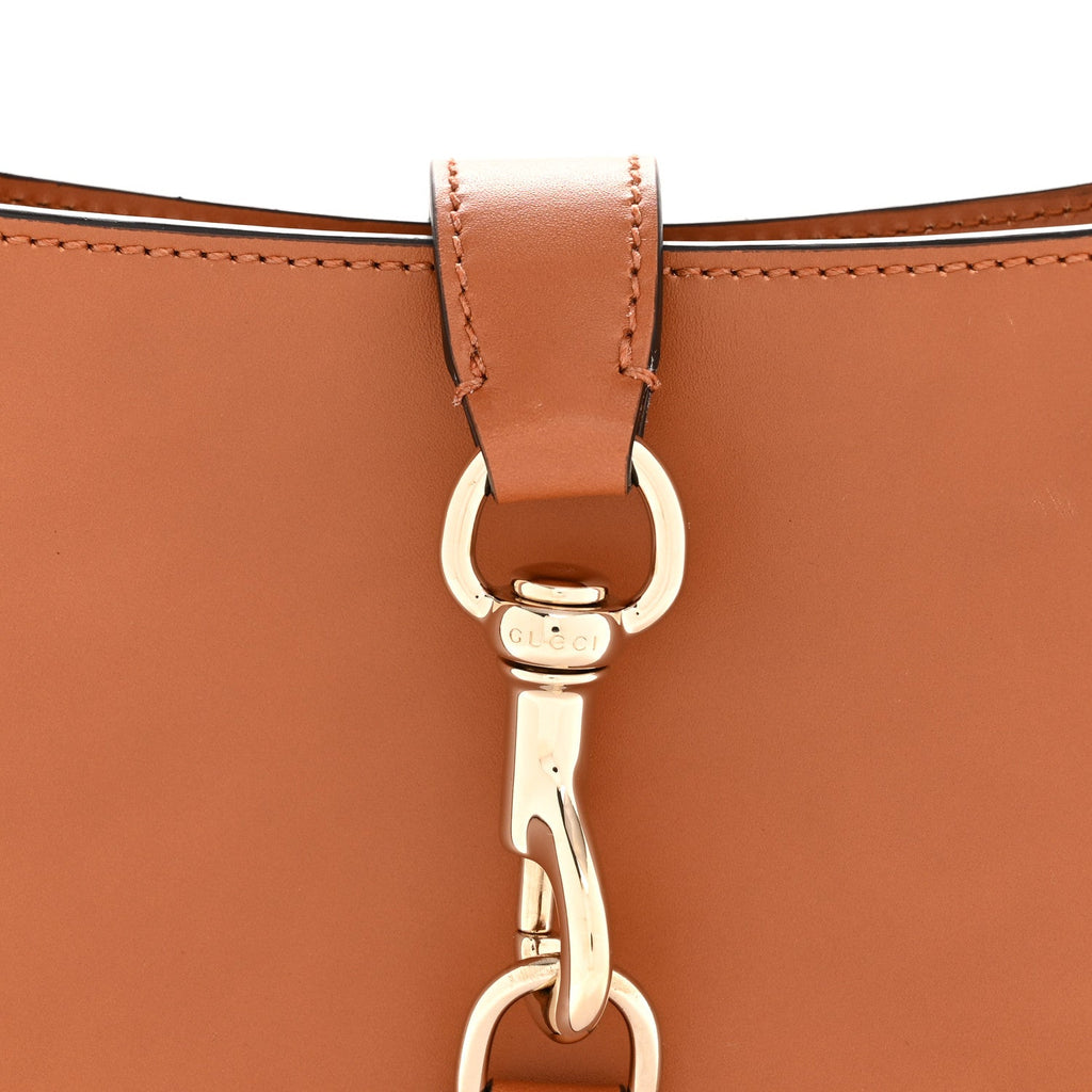 Gucci Tritone Calfskin Small Jackie 1961 Hobo Harness Brown