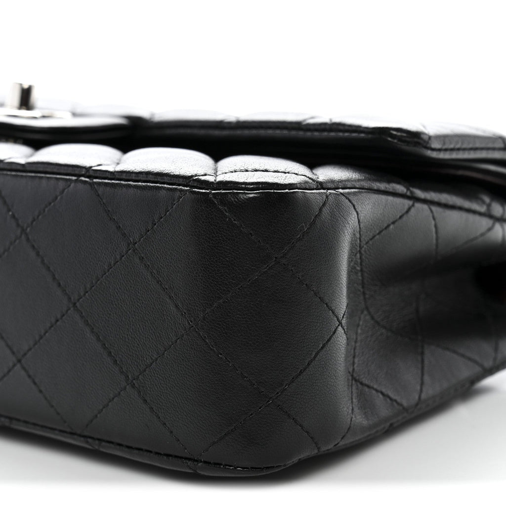 Chanel Lambskin Quilted Medium Double Flap Black