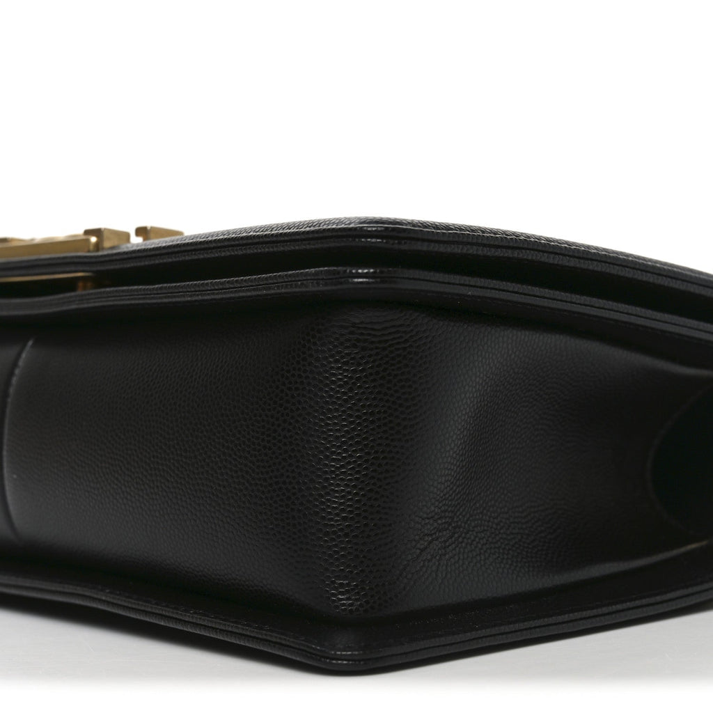 Chanel Caviar Quilted Medium Boy Flap Black