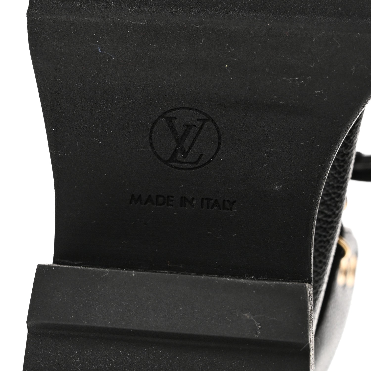 Louis Vuitton Grained Calfskin Shearling LV Beaubourg Ankle Boots 37.5 Black