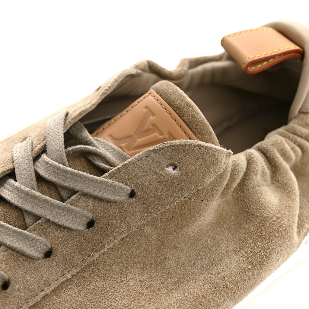 Louis Vuitton Suede Calfskin LV Soft Sneakers 9 Beige