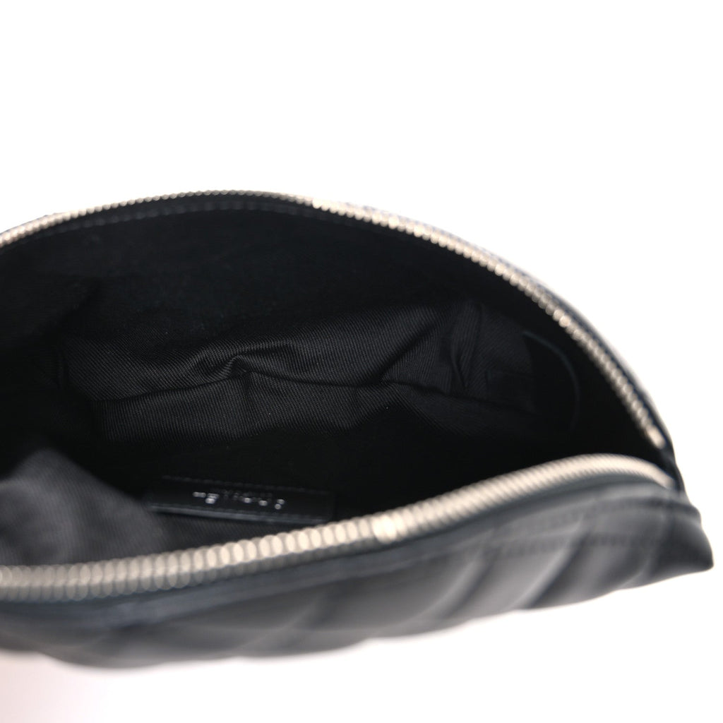 Chanel Lambskin Quilted Waist Belt Bag Black