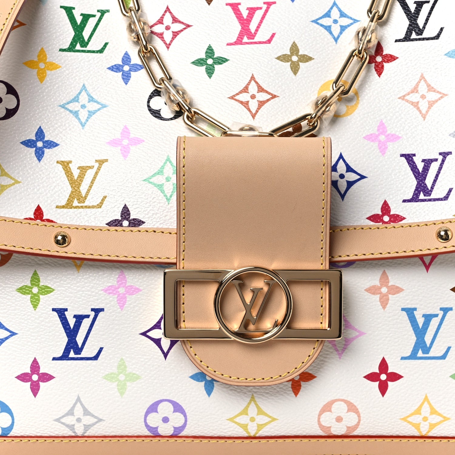 Louis Vuitton LV X TM Monogram Multicolor Dauphine Soft GM White
