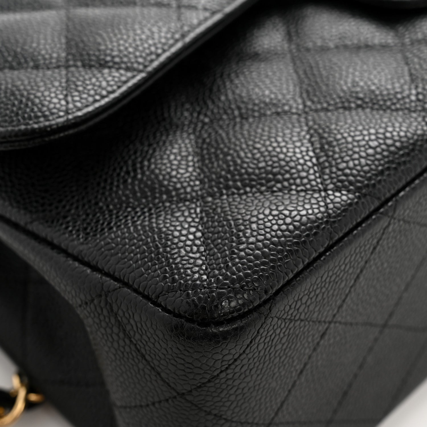 Chanel Caviar Quilted Jumbo Double Flap Black