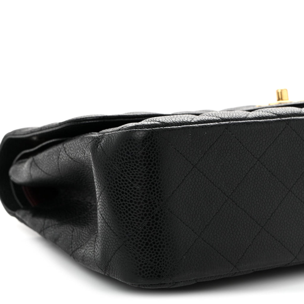 Chanel Caviar Quilted Jumbo Double Flap Black