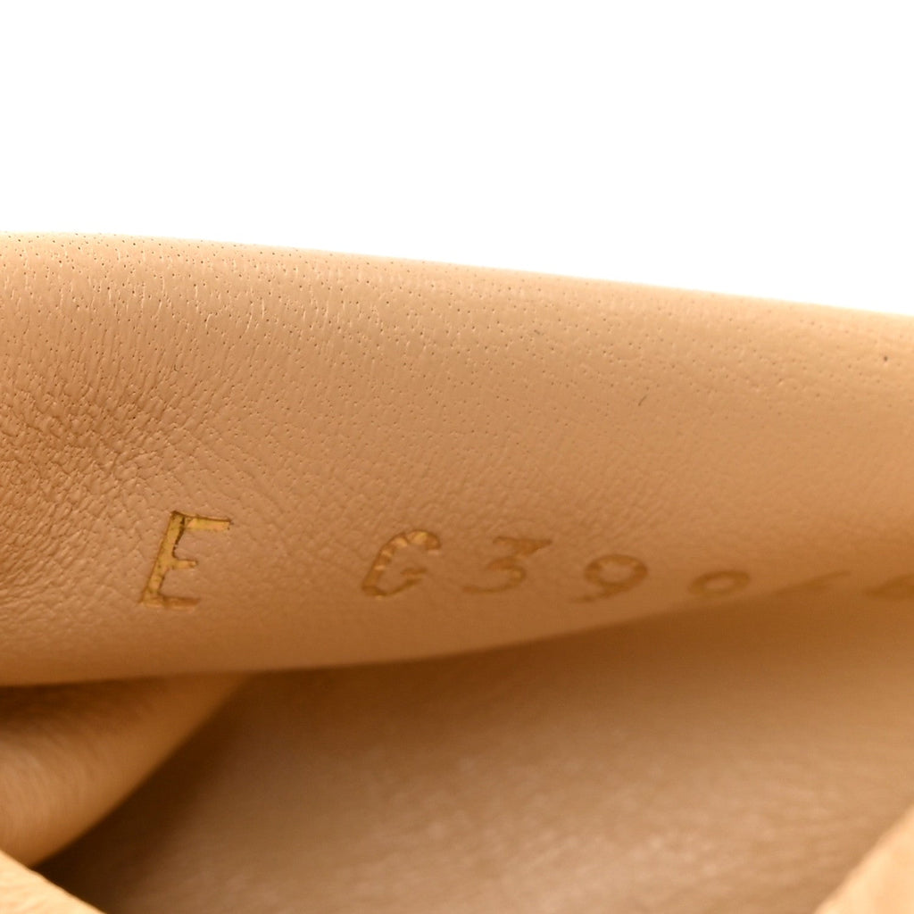 Lambskin Pearl CC Sandals 39 Beige