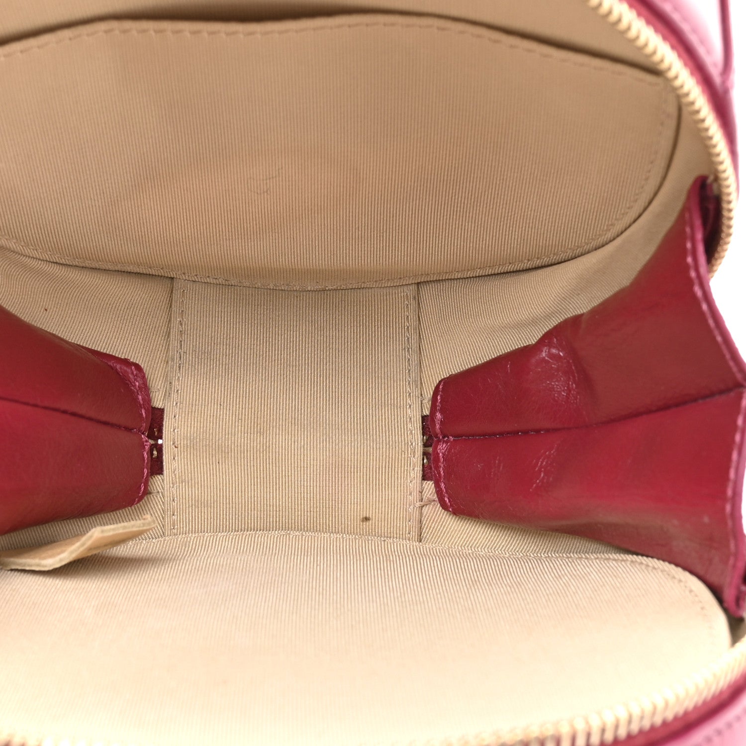 Chanel Glazed Calfskin Round As Earth Evening Bag Rouge
