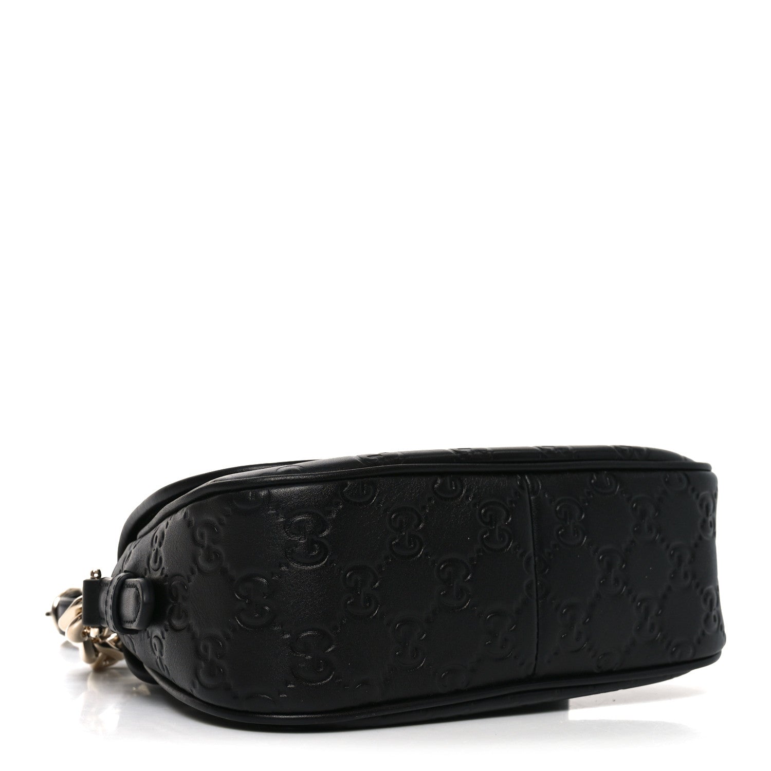 Gucci GG Calfskin Embossed Emblem Arabella Bag Black