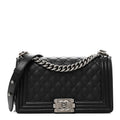 Chanel Caviar Quilted Medium Boy Flap Black