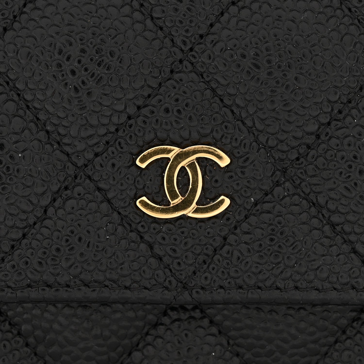 Chanel Caviar Quilted Wallet on Chain WOC Black