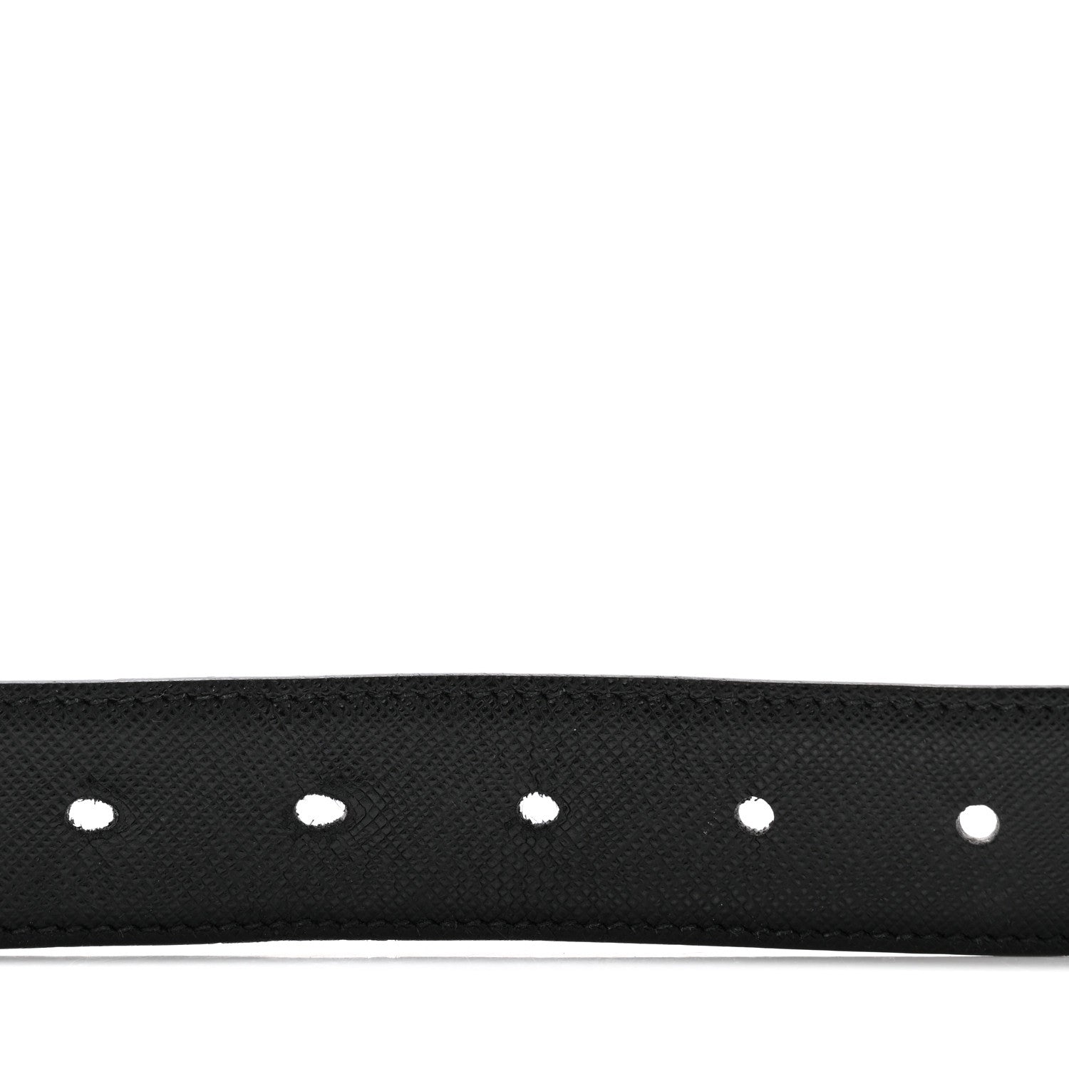 Prada Saffiano Triangle Belt 100 40 Black