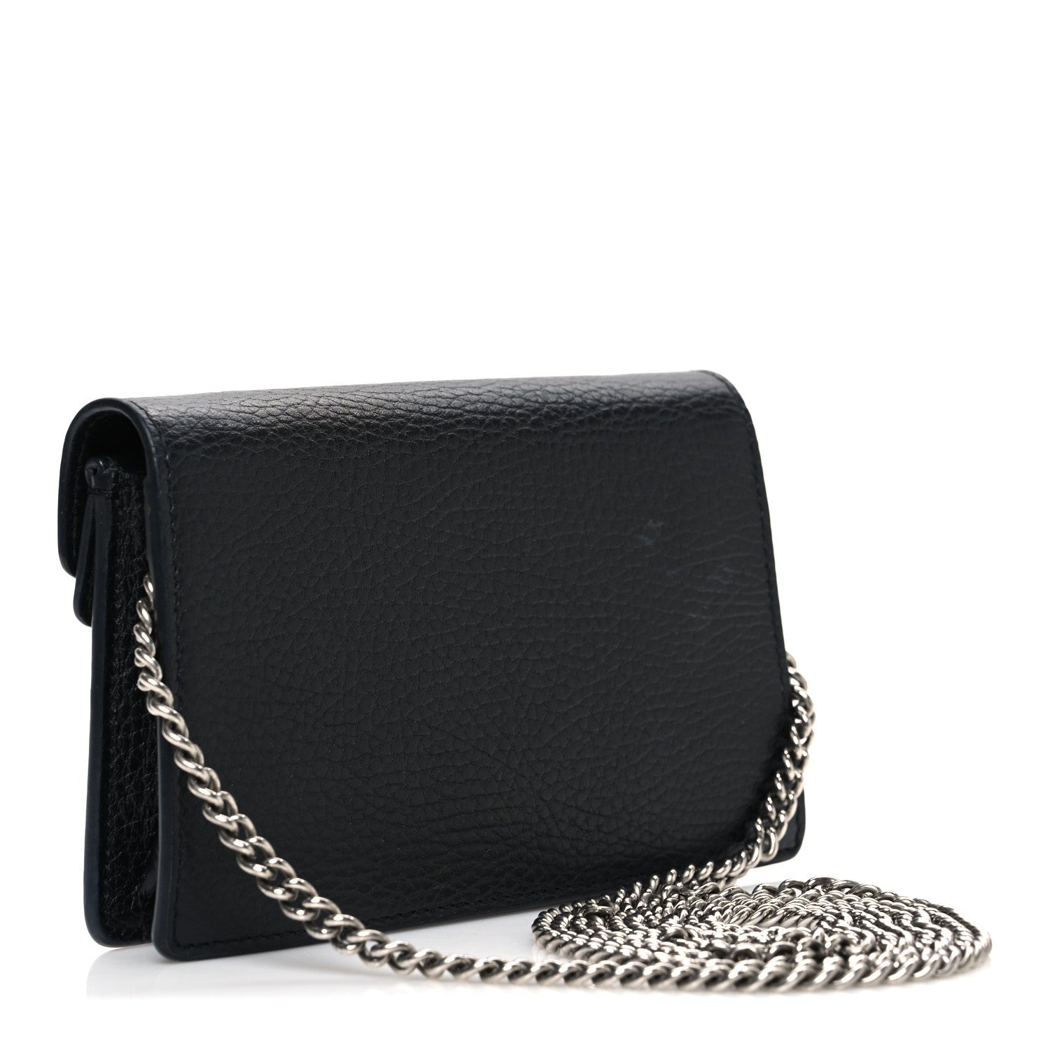 Gucci Calfskin Super Mini Dionysus Shoulder Bag Black