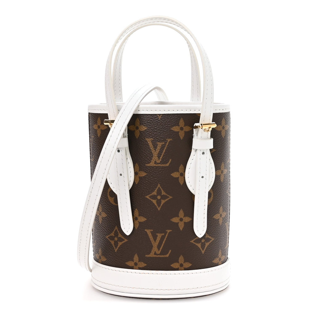 Louis Vuitton Monogram LV Match Nano Bucket Bag White
