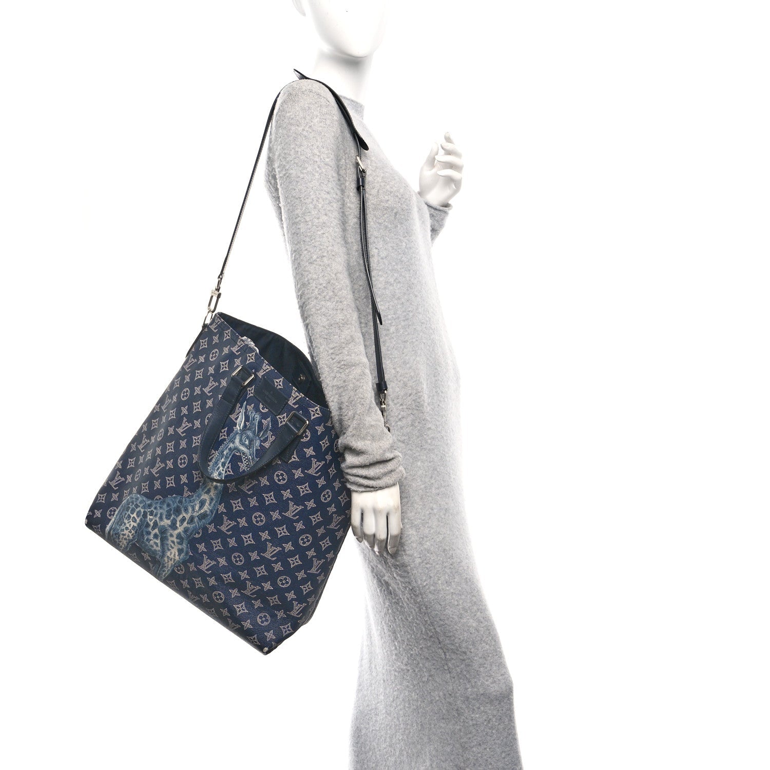 Louis Vuitton Savane Monogram Chapman Atlas Tote Ink