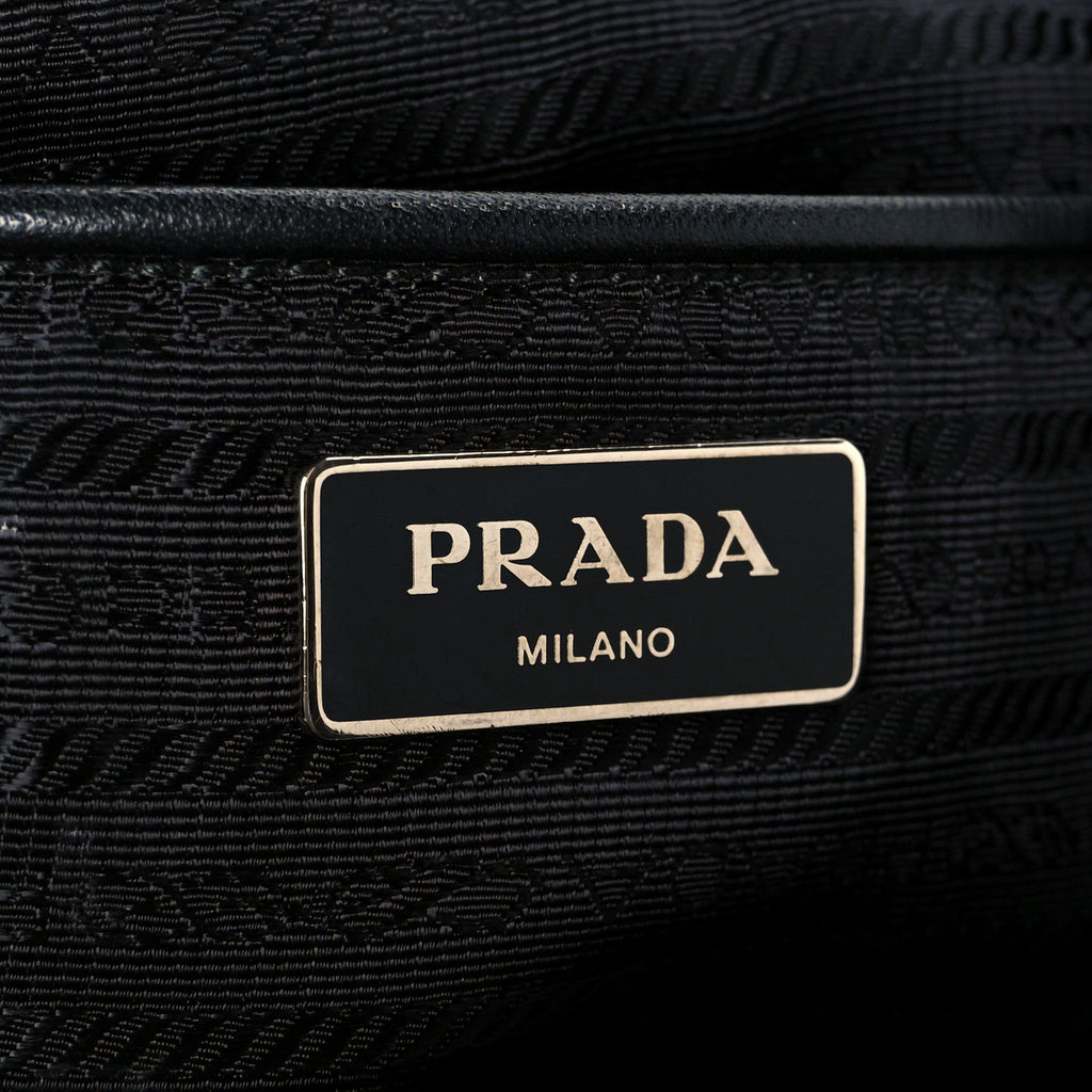 Prada Tessuto Nylon Saffiano Small Backpack Black
