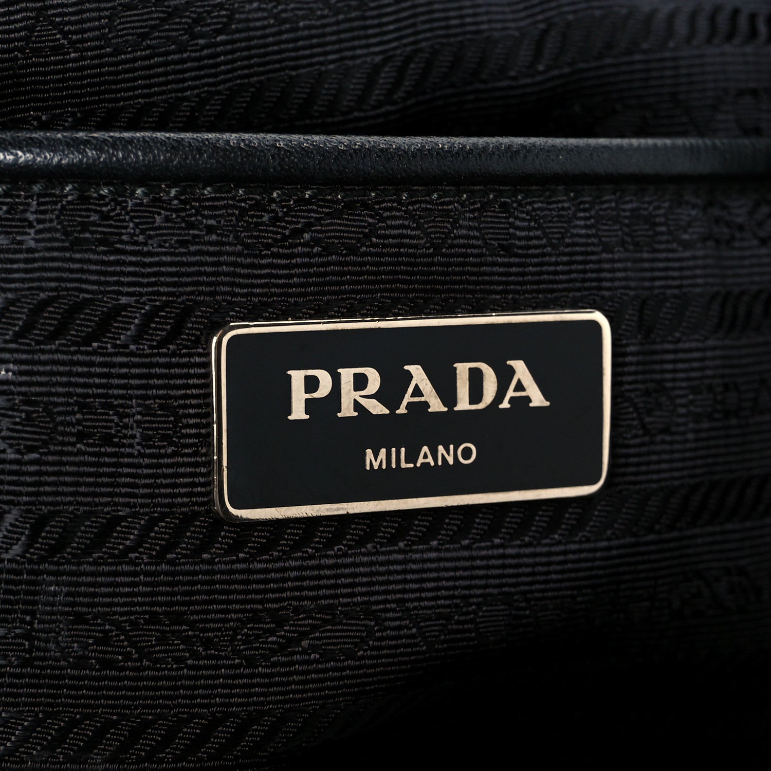 Prada Tessuto Nylon Saffiano Small Backpack Black