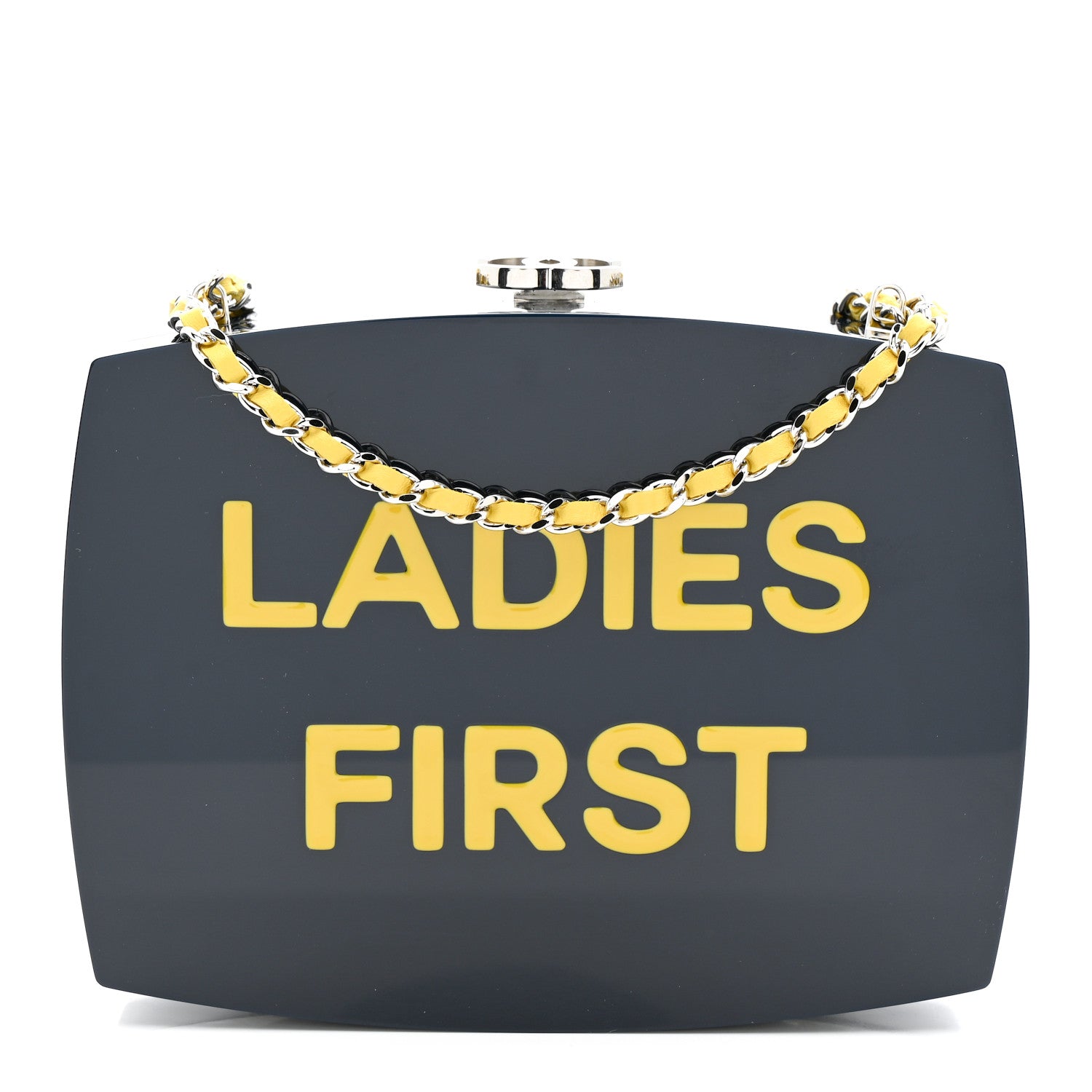 Chanel Plexiglass Evening In The Street 5x5=CC Small Clutch Dark Blue