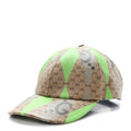 Gucci GG Supreme Monogram Mix Textured Patchwork Rhombus Baseball Hat XL Beige