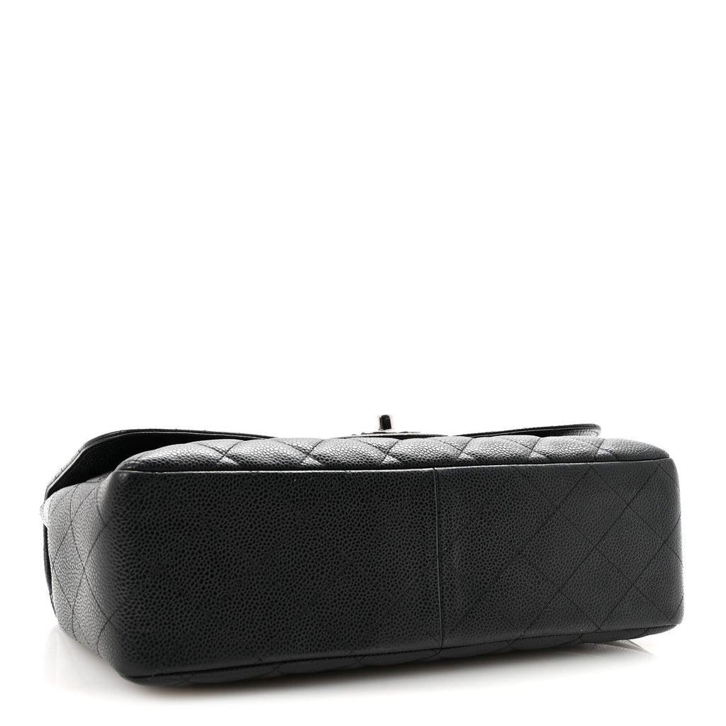 Chanel Caviar Quilted Jumbo Single Flap Black