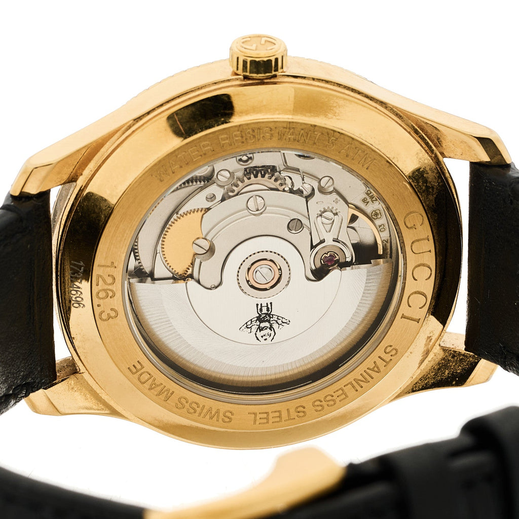 Gucci Stainless Steel Calfskin 40mm G-Timeless Eryx Automatic Watch Gold