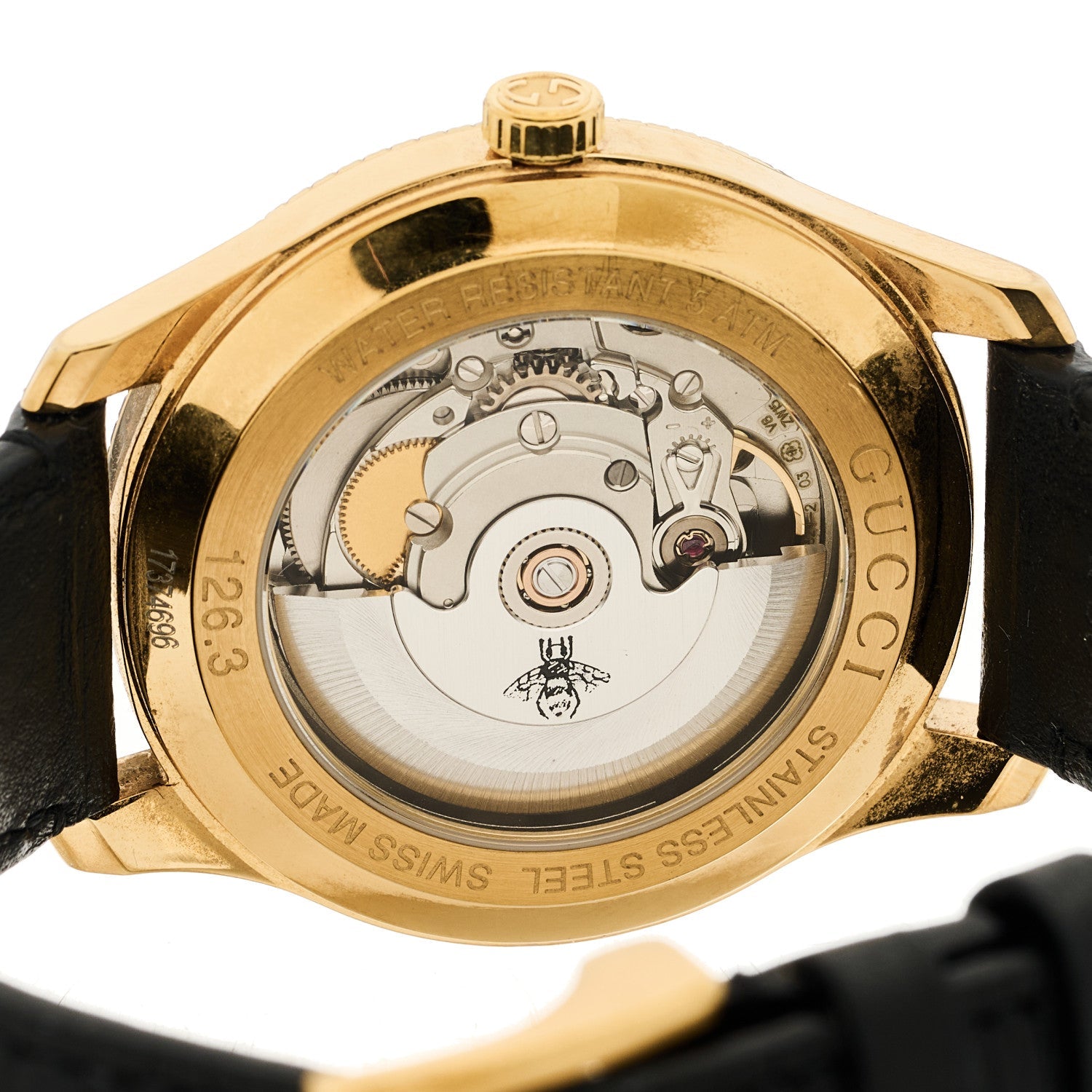 Gucci Stainless Steel Calfskin 40mm G-Timeless Eryx Automatic Watch Gold