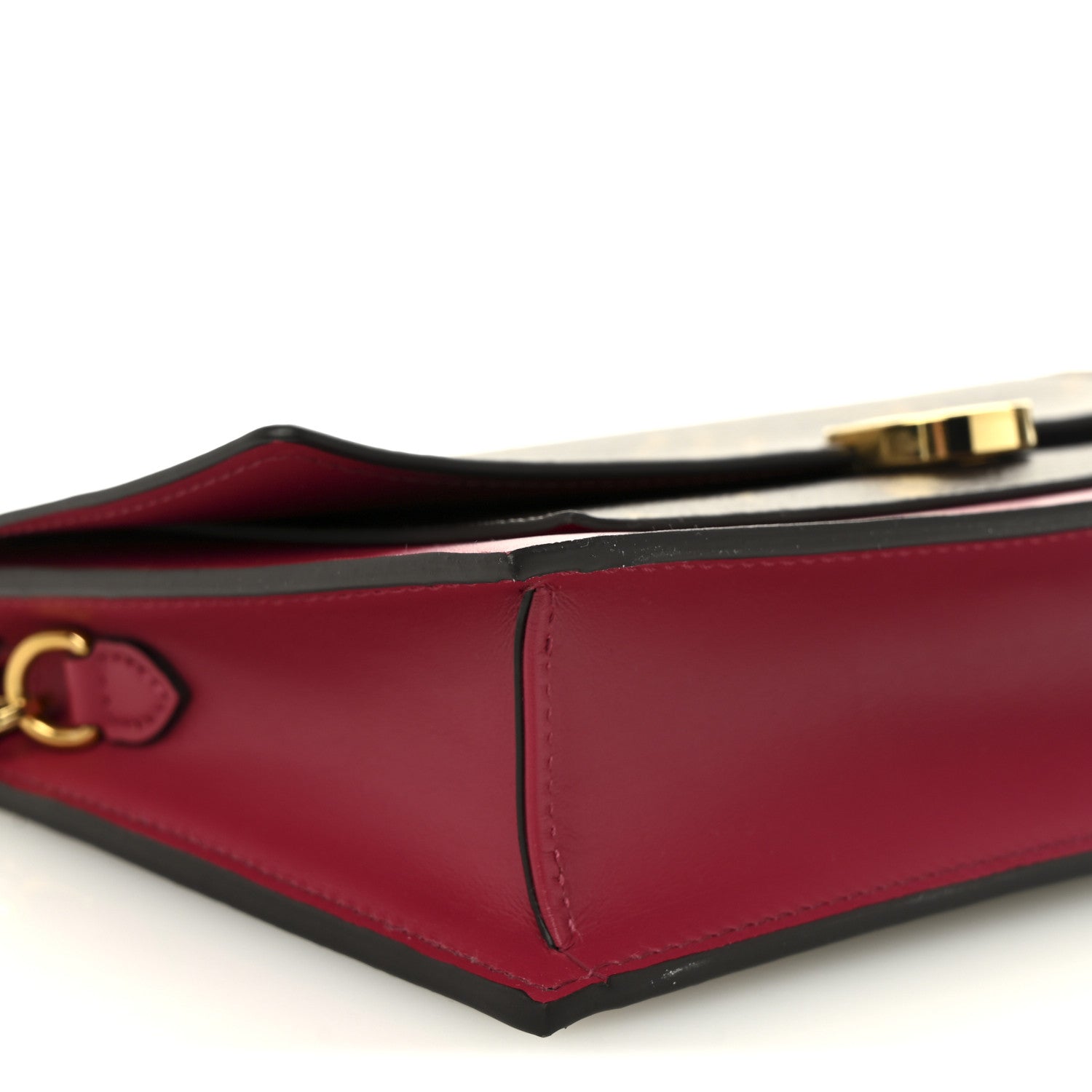 Louis Vuitton Monogram Flore Chain Wallet Fuchsia