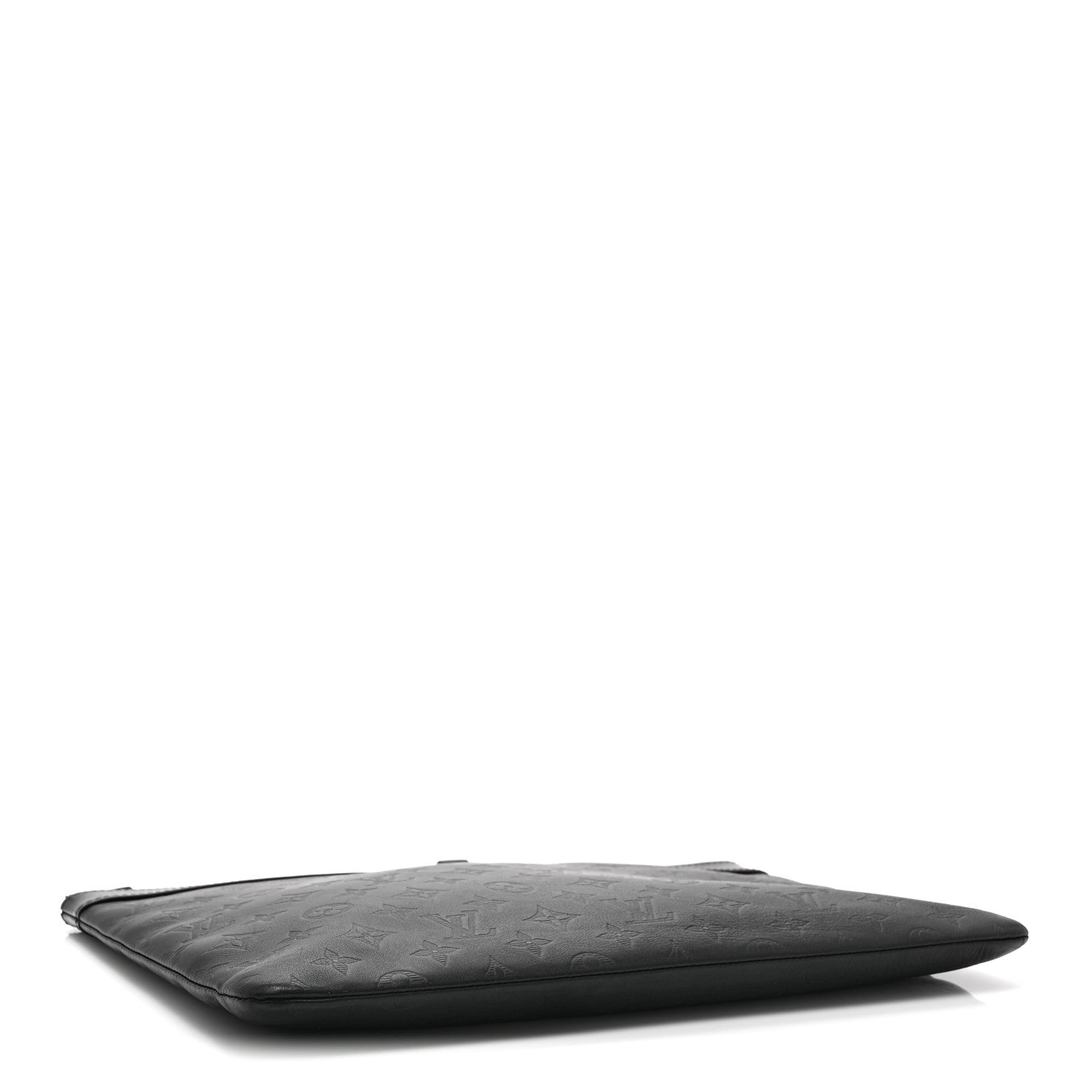 Louis Vuitton Calfskin Monogram Shadow Discovery Pochette Black