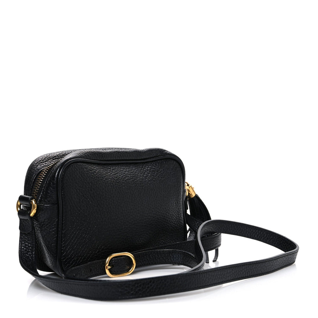 Gucci Pebbled Calfskin Small Soho Disco Bag Black