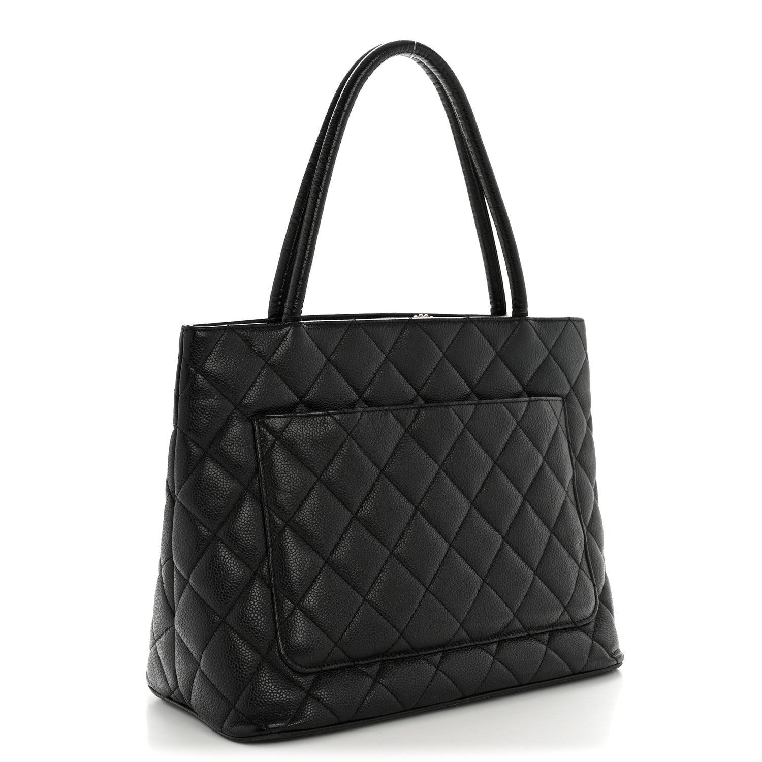 Chanel Caviar Quilted Medallion Tote Black